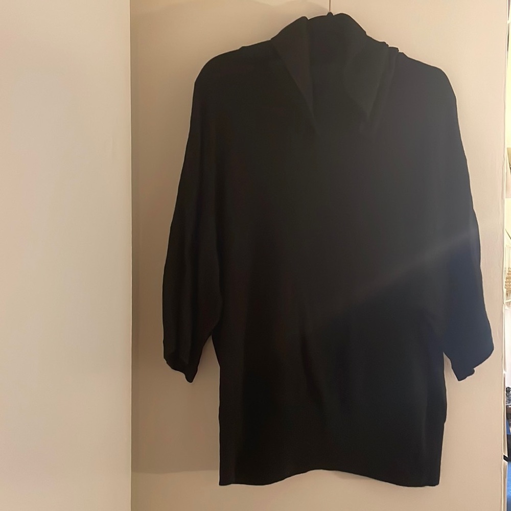 short sleeve cowl neck/turtleneck sweater